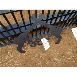 METAL PISTOL KEEP OUT SIGN