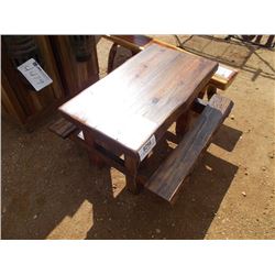 36" WOODEN CHILD PICNIC TABLE
