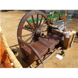 WAGON WHEEL BENCH