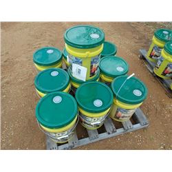1 LOT (10) 5 GALLON BUCKETS 303 TRACTOR HYD & TRANSMISSION FLUID