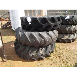 1 LOT (3) 18.4 X 38 TIRES & RIMS