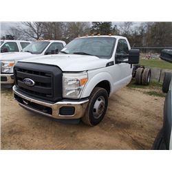 2011 FORD F350 CAB & CHASSIS, S/N 1FDRF3G66BEA95473, V8 GAS ENG, AUTO TRANS, ODOMETER READING 191,90