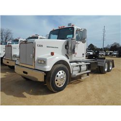 2013 WESTERN STAR 4900SF T/A TRUCK TRACTOR, S/N 5KJJAEDR3DPBX2842, 560 HP DD15 DETRIOT DIESEL, 10 SP