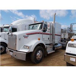 2011 KENWORTH T800B T/A TRUCK TRACTOR, S/N 1XKDD49X7BJ288517, 450 HP CUMMINS ISX ENG, 10 SPD TRANS, 