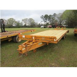 2003 ECONOLINE 102" X 25' T/A UTILITY TRAILER, S/N 42EDPLE4831000215, PENTLE HOOK, 5' DOVE TAIL, FOL