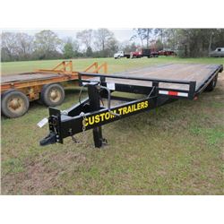 CUSTOM TRAILERS T/A UTILITY TRAILER, 24' X 7.5', DOVE TAIL