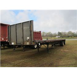 1995 DACO T/A FLATBED TRAILER, S/N 1D9A48A24SU052801, 48' LONG, 295/75R22.5 TIRES