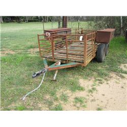 12' X 5' T/A UTILITY TRAILER W/SIDES
