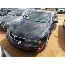 2001 MITSUBISHI DIAMANTE, S/N 6MMAP67P217006801, GAS ENG, A/T, ODOMETER READING 142,092 MILES