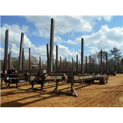 1992 PITTS 4 BOLSTER LOG TRAILER, S/N PE9LT40T3NP534170, 11R22.5 TIRES