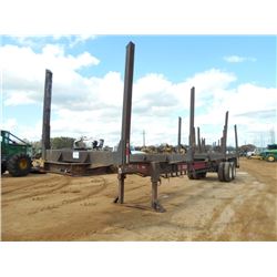 4 BOLSTER LOG TRAILER, S/N , 11R24.5 TIRES
