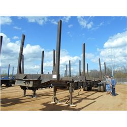 4 BOLSTER LOG TRAILER, S/N , 11R24.5 TIRES
