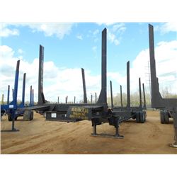 1999 MAGNOLIA 4 BOLSTER LOG TRAILER, S/N 1M9BA4226X1435117, 11R24.5 TIRES