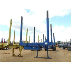 4 BOLSTER LOG TRAILER, S/N , 11R22.5 TIRES