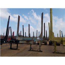 MAGNOLIA 4 BOLSTER LOG TRAILER, S/N 1M9BA402XR1435035, 11R24.5 TIRES