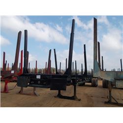 WHITES 4 BOLSTER LOG TRAILER, S/N 81-LV-90V, 11R24.5 TIRES