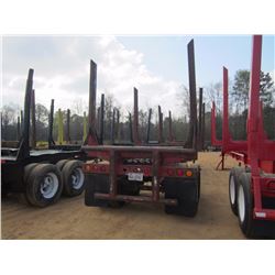1994 SUN 4 BOLSTER LOG TRAILER, S/N 1S9BA4028R1353020, 11R22.5 TIRES