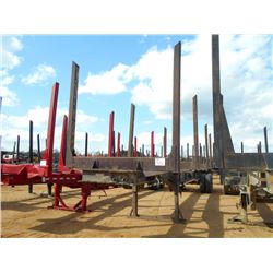 1996 AMC 4 BOLSTER LOG TRAILER, S/N 1A9L04023TP349041, 11R24.5 TIRES