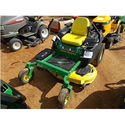 JOHN DEERE Z445 EZ TRACK ZERO TURN LAWN MOWER, S/N 121567, 48" DECK, GAS ENG