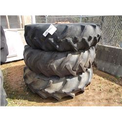 1 LOT (3) 18.4 X 38 TIRES & RIMS