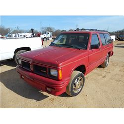 1994 OLDSMOBILE BRAVADA, S/N 1GHT13W3R2700931, GAS ENG, A/T, ODOMETER READING 163,099 MILES