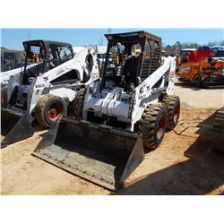 BOBCAT 863 SKID STEER LOADER, S/N 514430233, GP BUCKET, CANOPY, METER READING 6,655 HOURS