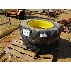 1 LOT (2) 320/85R24 TIRES & RIMS (COUNTY OWNED)