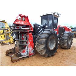 PRENTICE 2570 FELLER BUNCHER, S/N PB19690, 5H-50 SAWHEAD, ECAB W/AIR, 30.56-32 TIRES, METER READING 