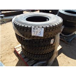 1 LOT (4) 10.00R20 TIRES (COUNTY OWNED)
