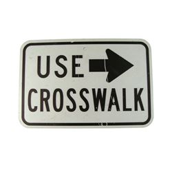 Pulp Fiction Metal Crosswalk Sign Movie Props