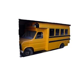 Dante's Peak Yellow School Bus Miniature Movie Props