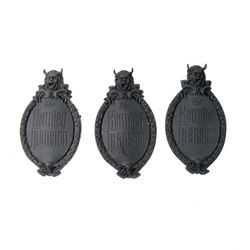 Disneyland - Three Haunted Mansion Signs Movie Props