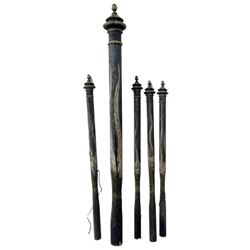 The League of Extraordinary Gentlemen Bollards (Blue with White Flame)