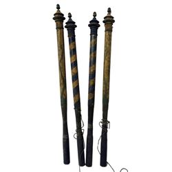 The League of Extraordinary Gentlemen Bollards (Yellow, Blue and Green)