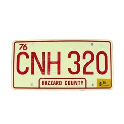 The Dukes of Hazzard General Lee's County License Plate Movie Props