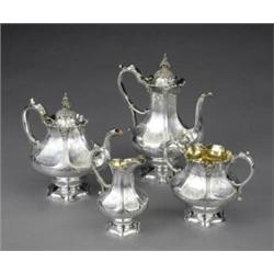 A fine Victorian Scottish four-piece tea service,...