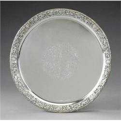 A good Victorian circular tray,...