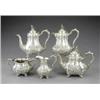 Image 1 : A good Victorian five-piece tea and coffee service,...