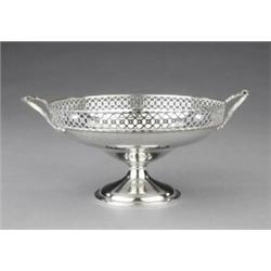 A George V circular dessert stand,...