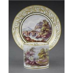 A coffee can and saucer...