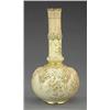 Image 1 : A Grainger's Worcester blush ivory bottle shape vase,...