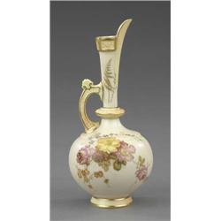 A Royal Worcester blush ivory ewer,...