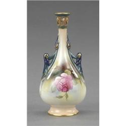 A Royal Worcester bottle shape vase,...