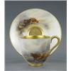 Image 1 : A Royal Worcester Mocha shape small coffee cup and saucer,...