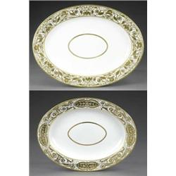 A Derby large oval ashet,...