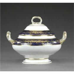 A Derby circular tureen and cover,...