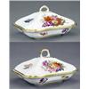 Image 1 : A pair of Bloor Derby cushion shape entree dishes and covers,...