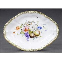 A good Stevenson & Hancock Derby lozenge shape dish,...