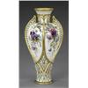 Image 1 : A Derby Crown Porcelain inverted baluster vase,...