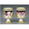 Image 1 : A good pair of Royal Crown Derby small urns,...